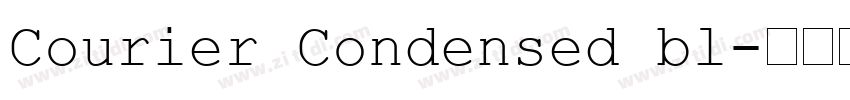 Courier Condensed bl字体转换
